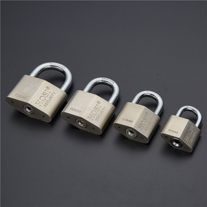 Wholesale Cheap Good Product HOSI Lock 304 Electroplated Iron Padlock   with Vane Keys Size 40-70mm Cadeado Plastic Package