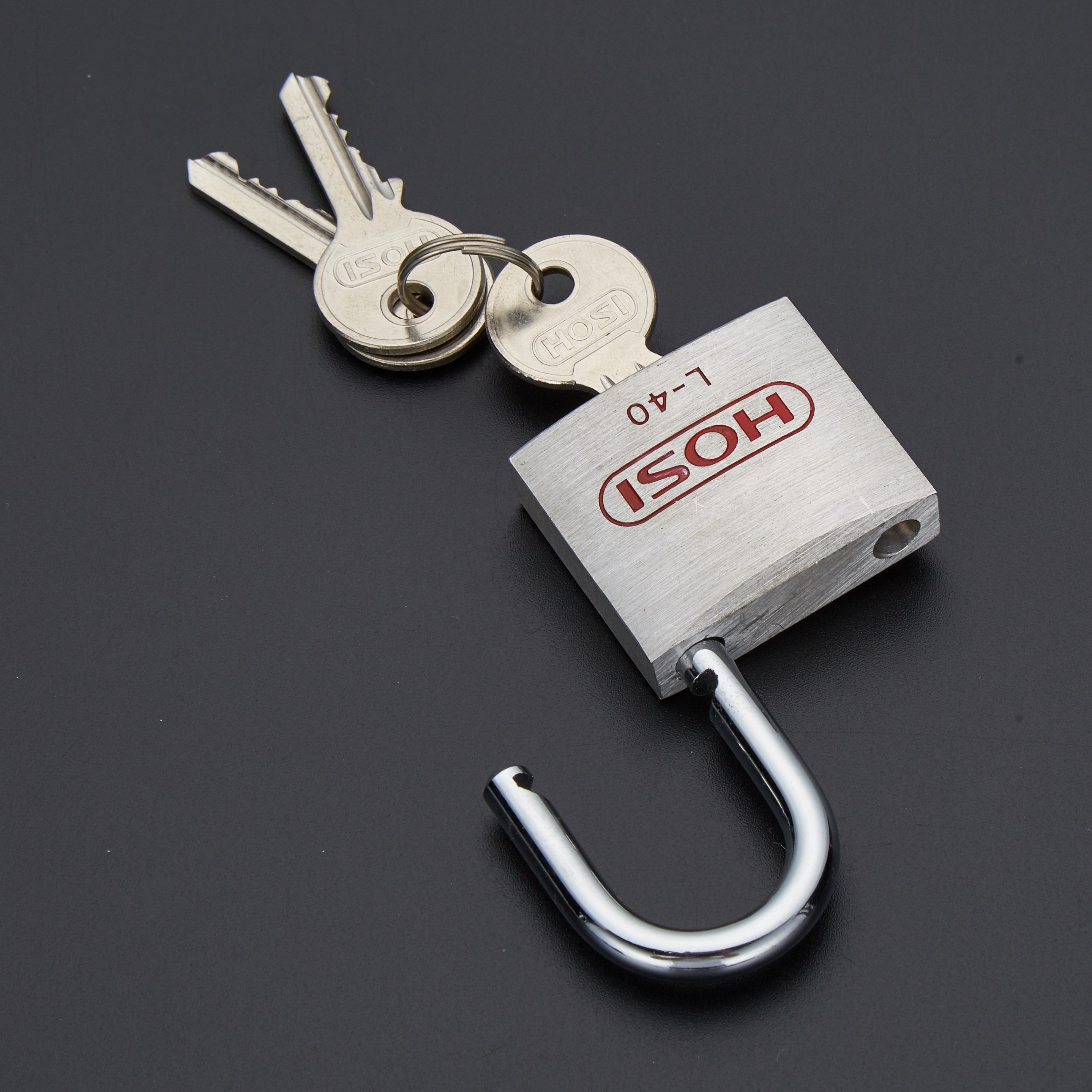 Wholesale Popular High Quality HOSI Lock AL-30 Aluminum Padlock  Brass Cylinder Normal Keys Size 30-60mm Cadeado Plastic Package