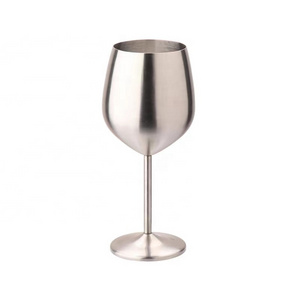 Luxury High Fashion Customized Colored Gold Stainless Steel Red Wine Glasses Goblet Cup Set For Wedding Party