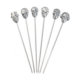 304 Stainless Steel copper Cocktail Pineapple Swan Owl Top Mixing Drink Stirrer Reusable Cocktail Picks Fruit Picks