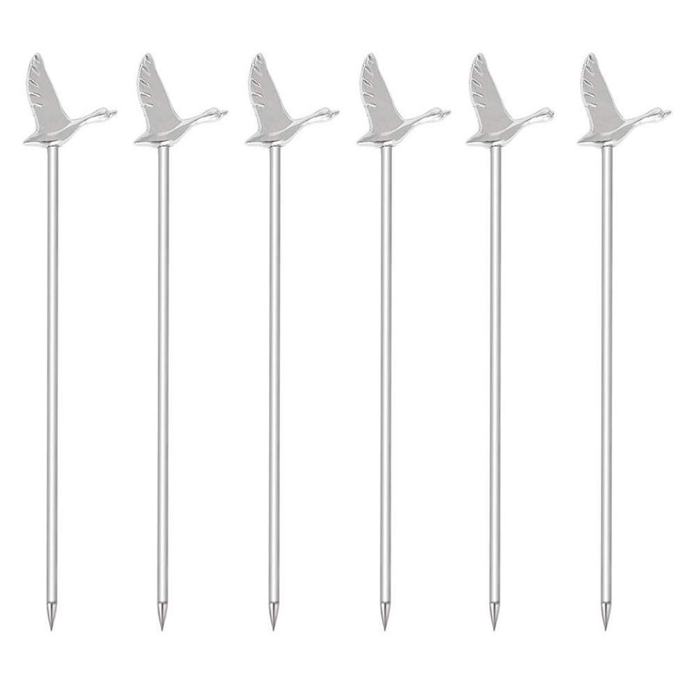 Grey goose stainless steel cocktail picks metal cocktail pick