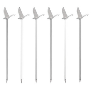 Grey goose stainless steel cocktail picks metal cocktail pick