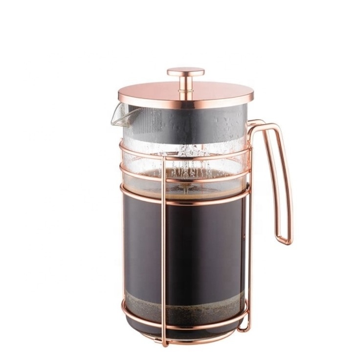 350ML stainless steel Coffee Pot tea pot copper French Press