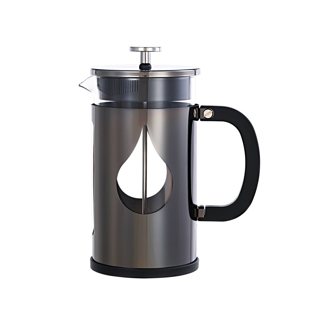 1L Metal Copper French Press 1000ml French Press Collins Glass Travel Coffee Press Plastic Ceramic Material Outdoor Colorful