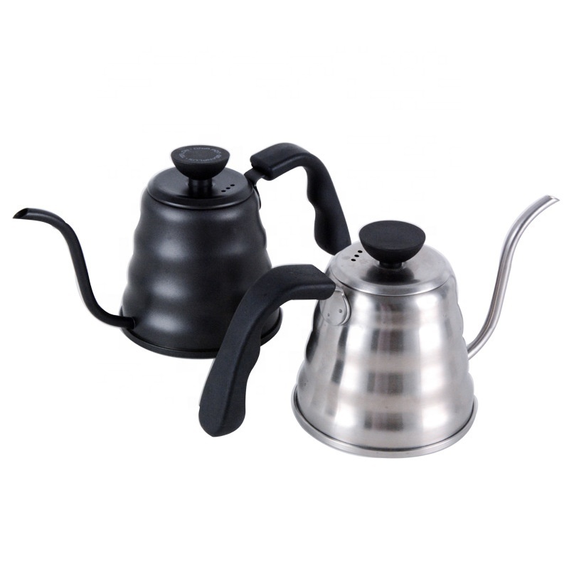 portable  Stainless steel pour over coffee kettle long pour coffee maker  resin handle coffee kettle with Temperature Display