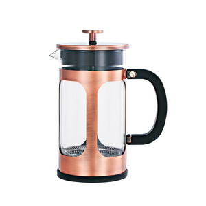 1L Metal copper french press french press coffee maker french press glass