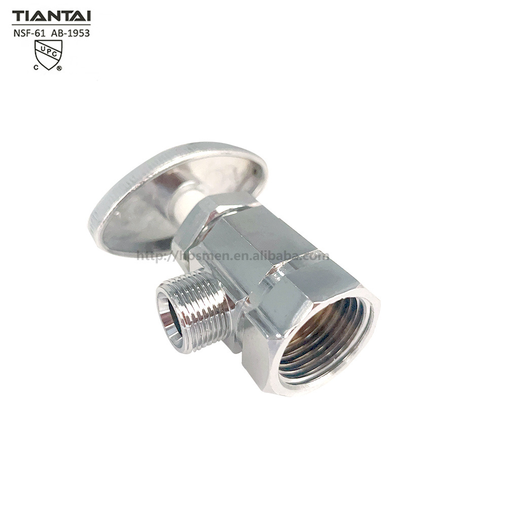 90 Degree Accessories Brass Water FIP Angle Stop Valve For American Market