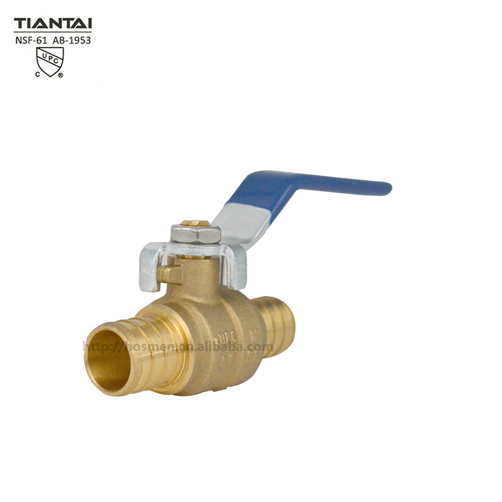 pex to pex forged brass 2 way ball valve for pex pipe