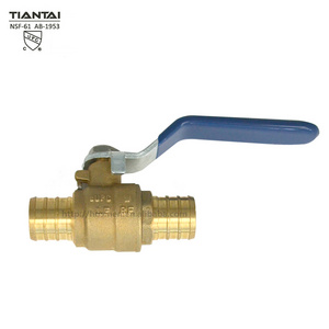 pex to pex forged brass 2 way ball valve for pex pipe