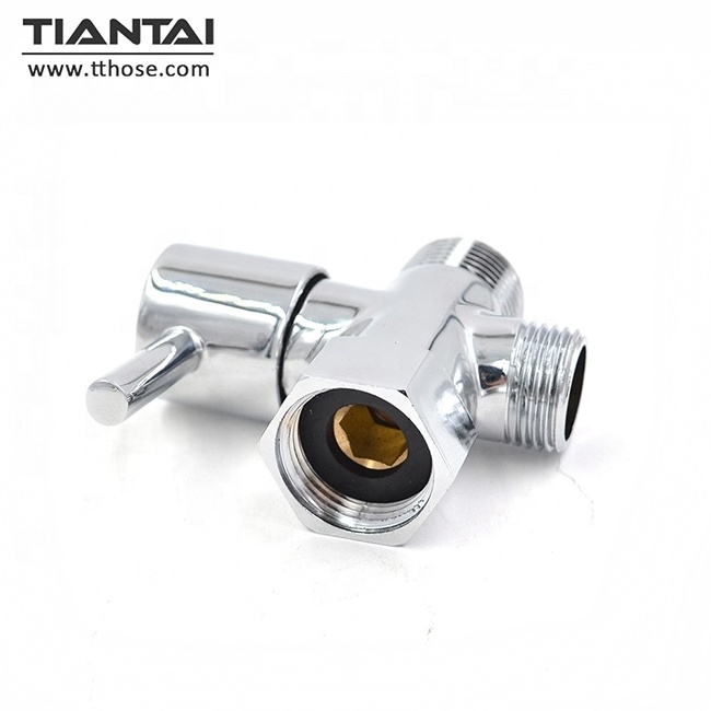 Faucet Show Water Diverter 3 Way T Adapter Valve