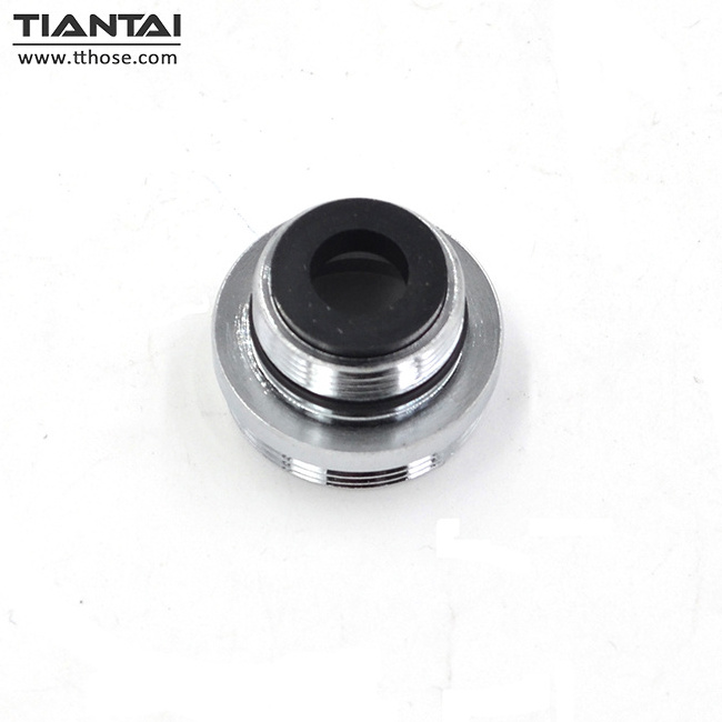 Aerator male steel water saver faucet adapter