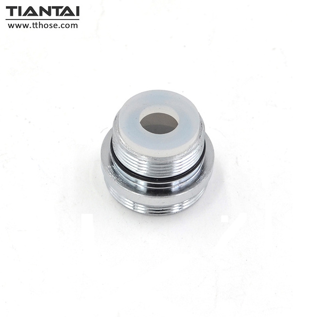 Aerator male steel water saver faucet adapter