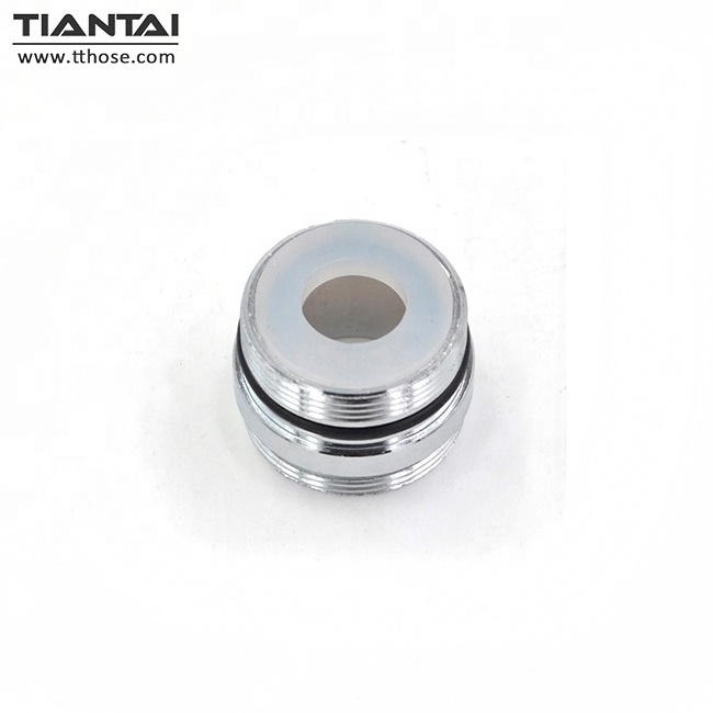 Male and female water saving faucet adapter