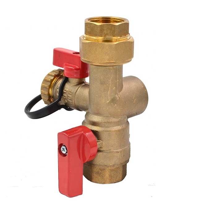 Brass tankless water heater service valve kit lead free