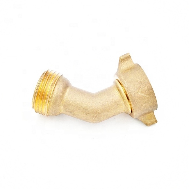 Brass Hose Elbow Connector RV Trailer Travel Part Accessories Lead Free Brass with Washer