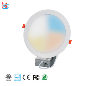 12w 6inch pot light 5 cct slim led panel light recessed ceiling down light with junction box