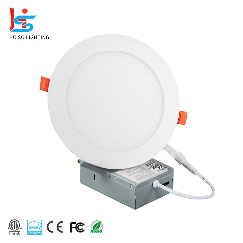 Ultra Thin Downlight 6in Pot Light 12W 3CCT dimmer CRI>80 Commercial Panel Light