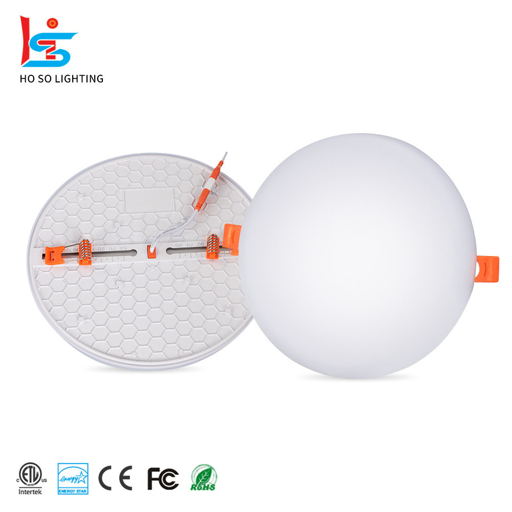 Commercial  panel lights 18w 24w flush mount round led ceiling panel lights