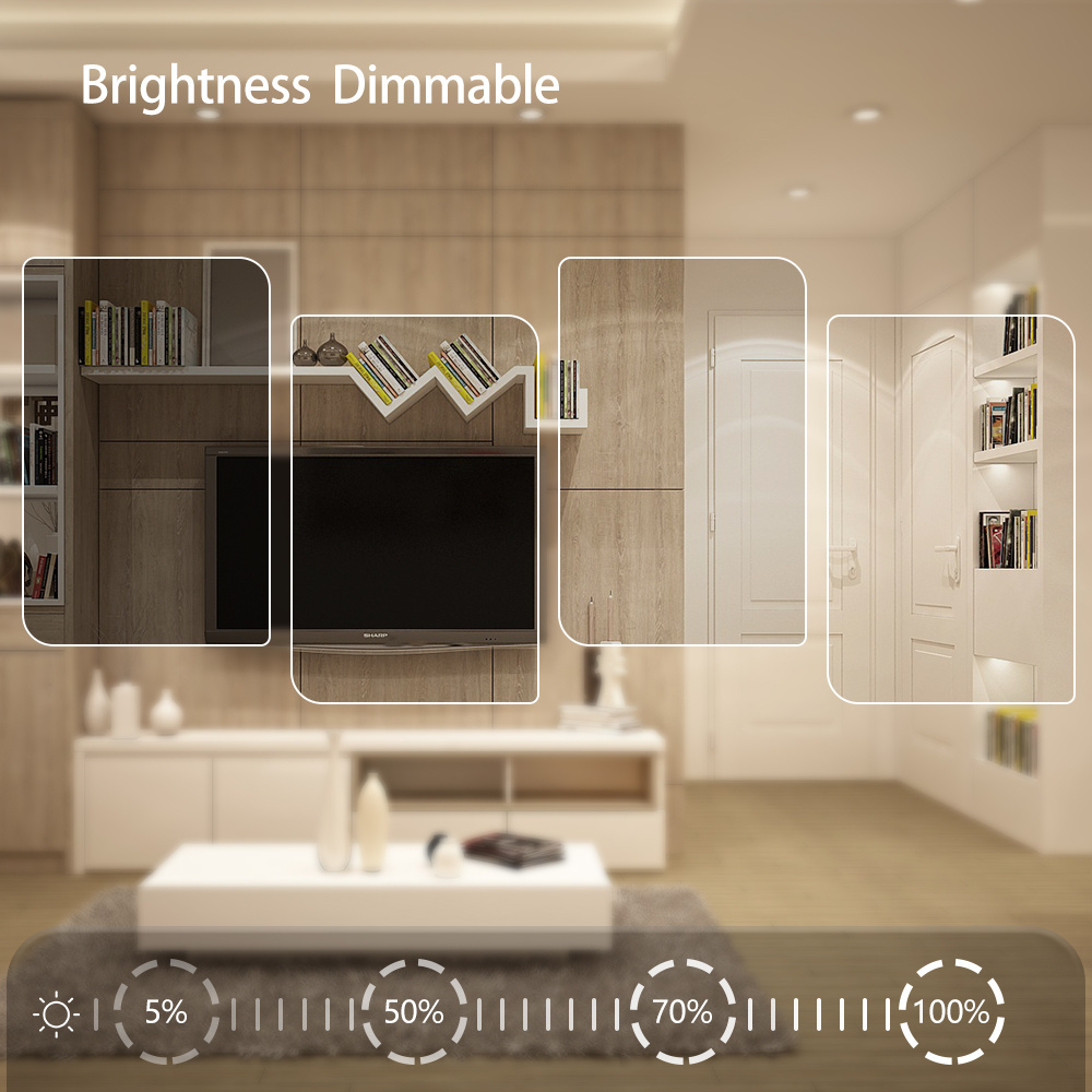 Pot lights 4 inch led recessed light 5cct etl slim led ceiling panel light with junction box