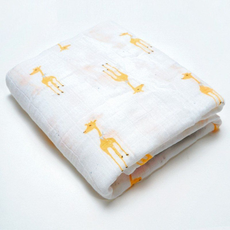 Cheap Wholesale Organic Cotton Bamboo Muslin Swaddle Blankets Neutral Receiving Blanket Swaddling Wrap