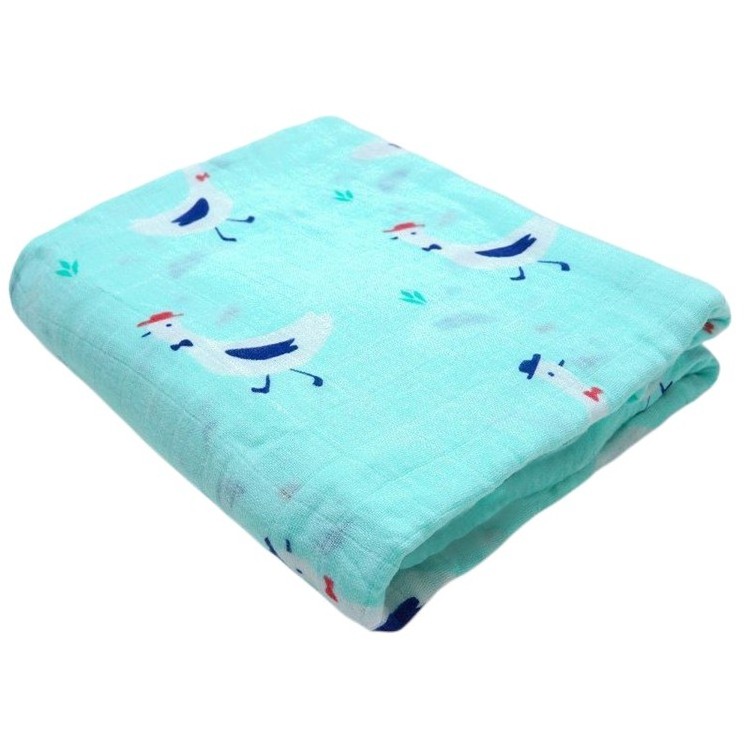 Full Queen King Size Muslin Blanket Printing Organic Cotton Bamboo Kids Blanket For Sleeping