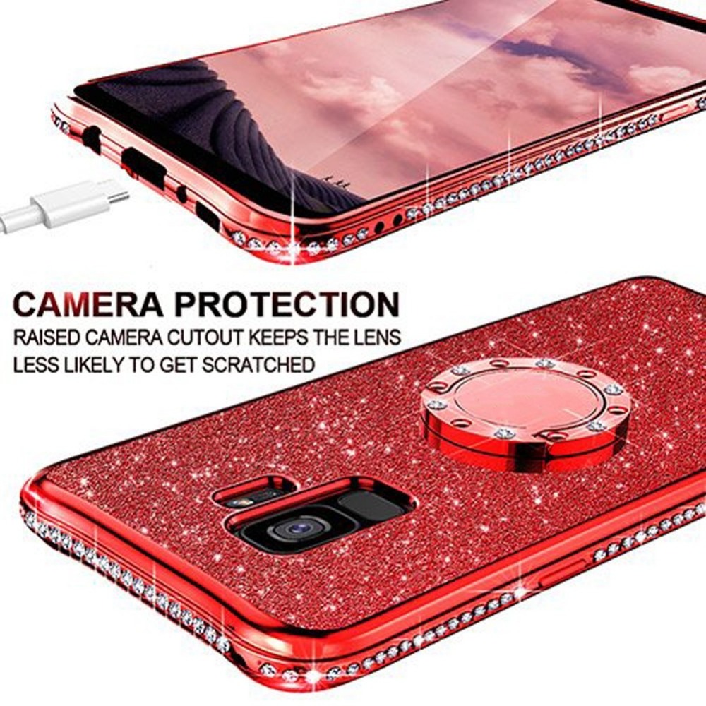 Soft TPU Case For Samsung Galaxy S10 S10e S8 S9 Plus S7 edge A5 A7 2018 A6 A8 Note 8 9 Plating Bling Diamond Silicone Back Cover