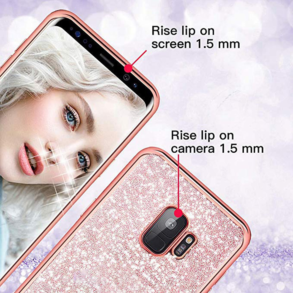 Soft TPU Case For Samsung Galaxy S10 S10e S8 S9 Plus S7 edge A5 A7 2018 A6 A8 Note 8 9 Plating Bling Diamond Silicone Back Cover