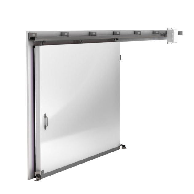 Double/Single Open Electric Sliding Door with Motor for Large Cold Room Automatic Sliding Door Freezer Room Door.