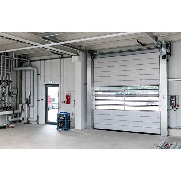 Commercial Sectional Folding Doors Automatic Overhead Sliding Garage Door Steel Insulation Overhead Section Flap Gate Door