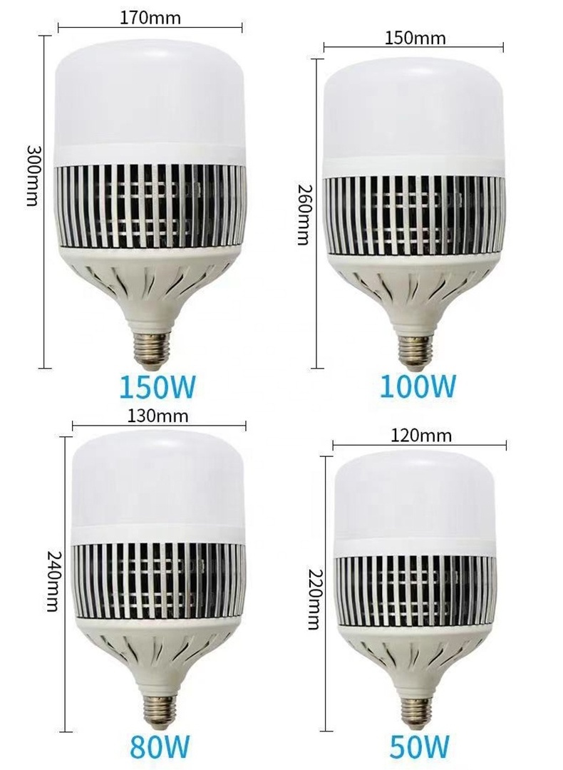 Good price aluminum fins 220 volt led light bulbs 200watt