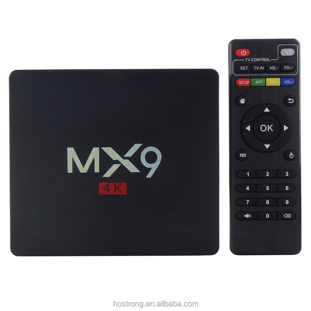 MX9 Remote control 4K RK3229 1G 8G Xbmc Tv Box Android 5 1 H 265 Wifi LAN Miracast Airplay