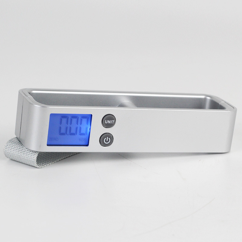 Hot selling LCD digital portable electronic digital travel stainless steel scale 50KG luggage suitcase hanging weight scale