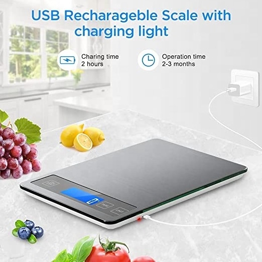 New Arrive Electronic Digital Weighing Kitchen durable stainless steel Scale Food Scale 5kg 10kg 15kg