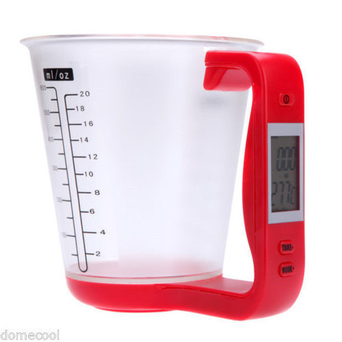 Hostweigh Measuring Cups Scale Liquid Weighing Digital Cup Scale Measuring Household Jug Scales