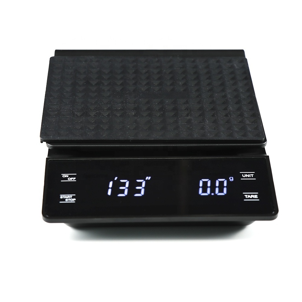 Digital LED Display Touch Screen Kitchen Food Coffee Scale Timer