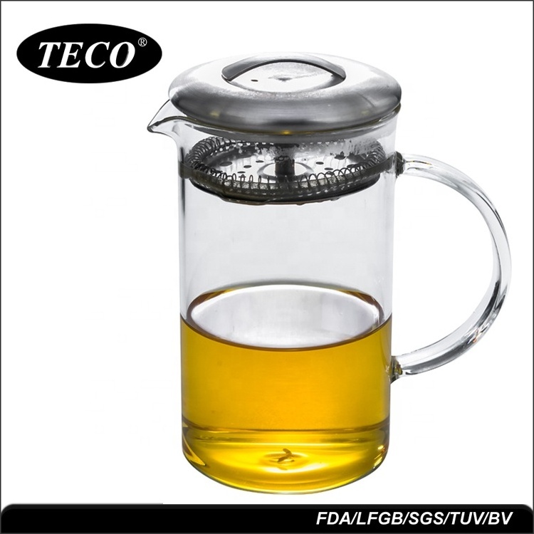 Eco-Friendly Transparent Heat Resistant Clear Borosilicate Glass Tea Pot