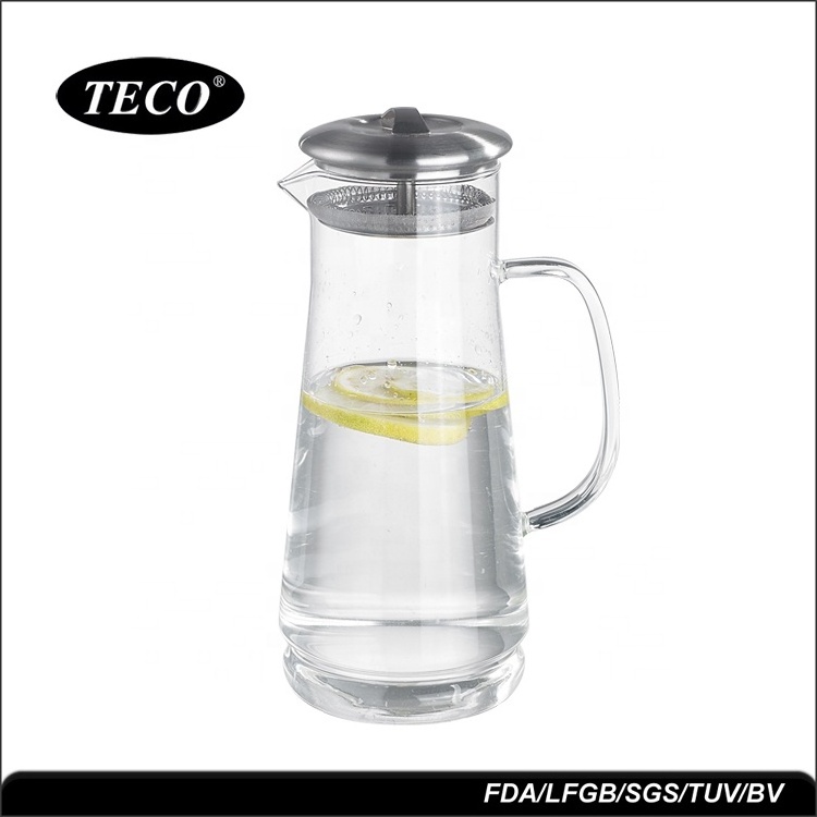 Glass Carafe Luxurious Pitcher Set And Glass Water Jug With Lid