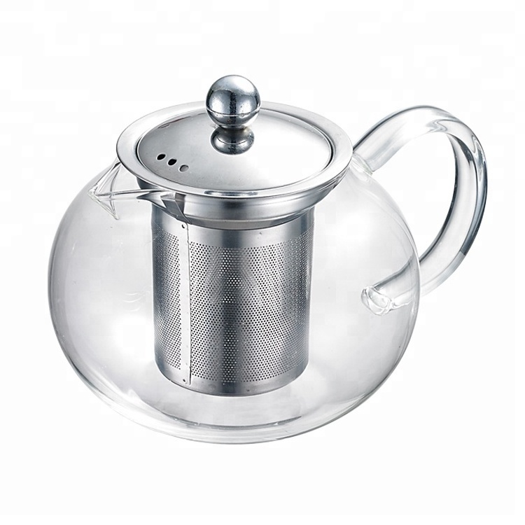 800ml New Design High Borosilicate Personalized Tea Infuser Teapot