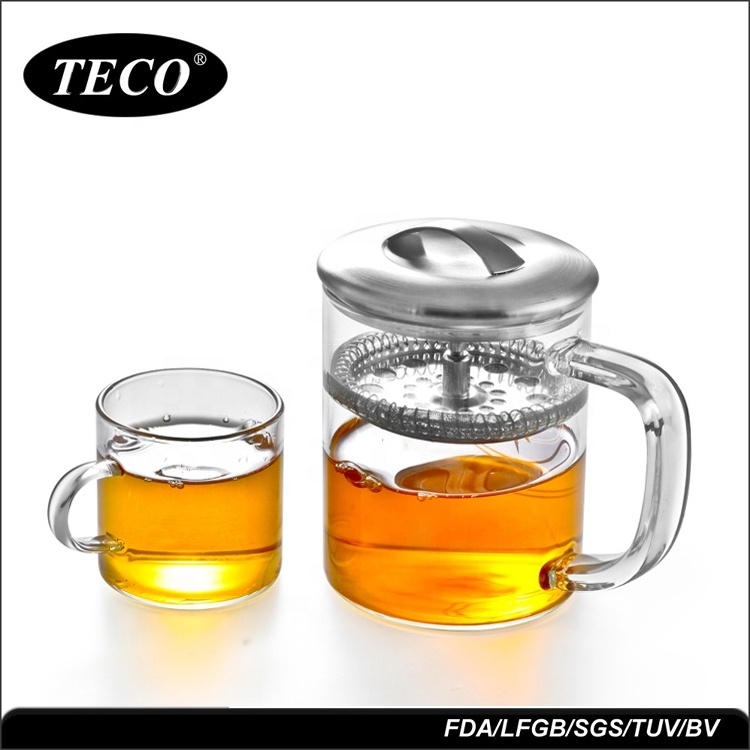 Eco-Friendly Transparent Heat Resistant Clear Borosilicate Glass Tea Pot