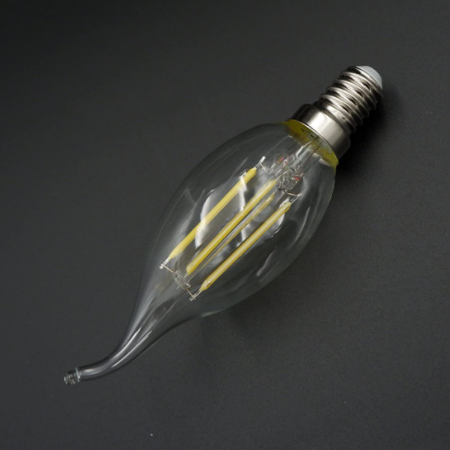 High Quality Save Energy 2w 4w Led E14 Bulb Cool White 360 Degree Filament Light Bulbs