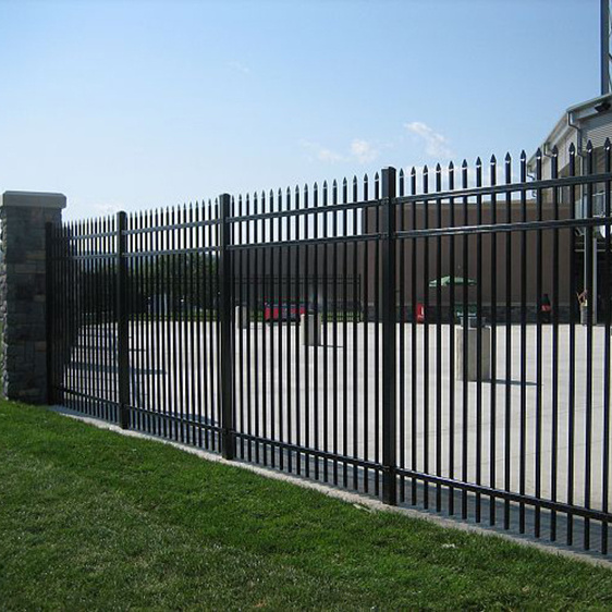 Fencing modern galvanized and powder coated tubular steel picket fence design philippines