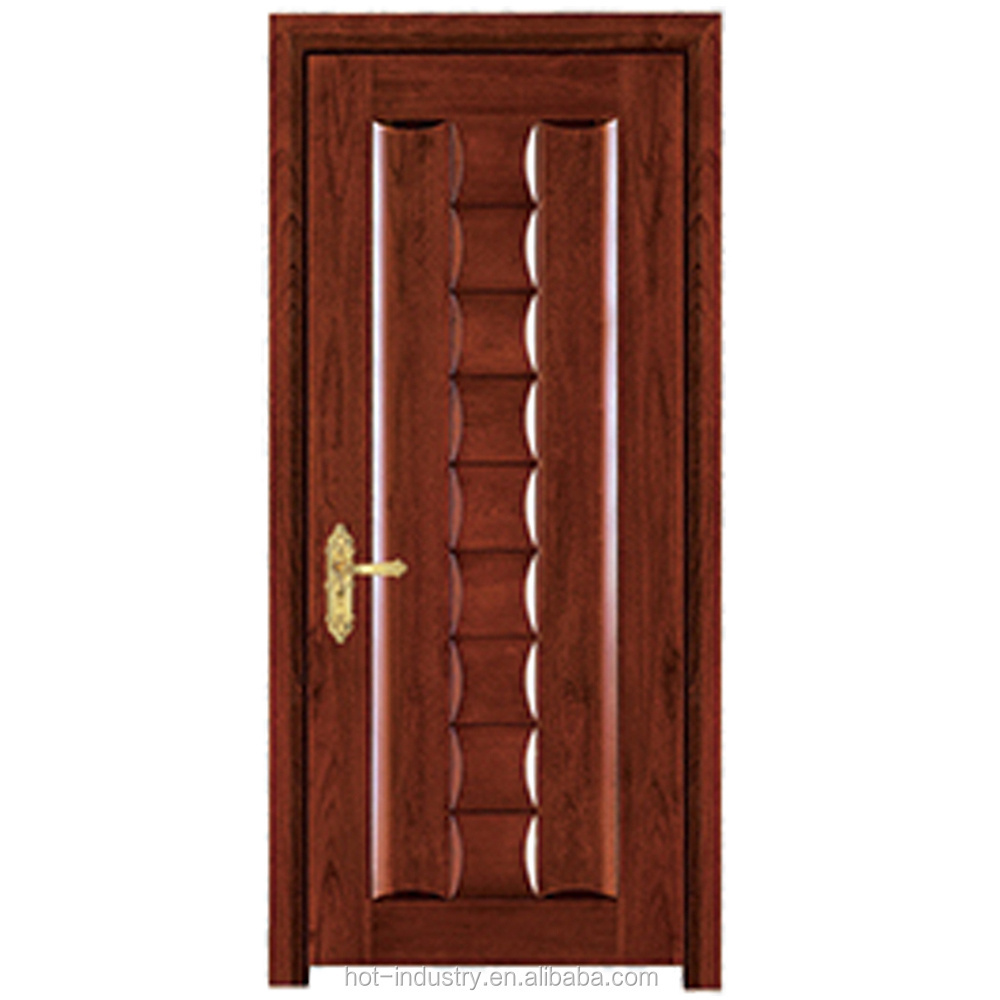 Carved Moisture proof fiberglass nigeria wood door designs in pakistan KF-XD8014