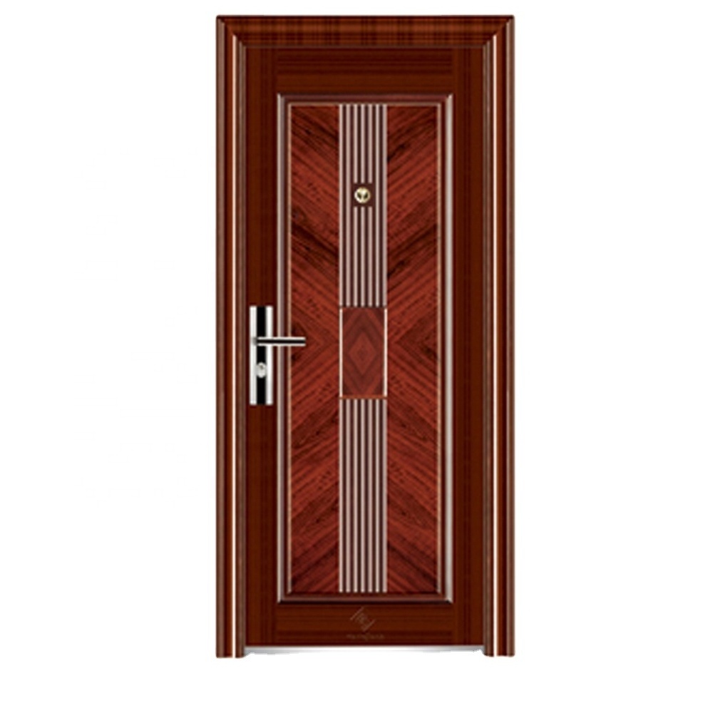 Nigeria Market Steel Security Door Main Entrance Exterior Metal Door Pressed Steel Door Frames