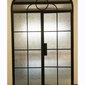 Interior Home Design French Style Glass Barn Doors and Steel Framed Swing Glass Door with Lock