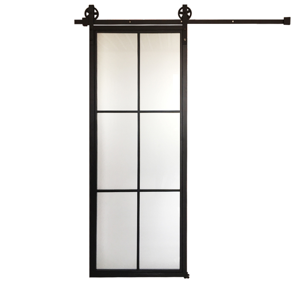 Double glass wrought iron door design Lowe glass entry iron door glass divider wall partition