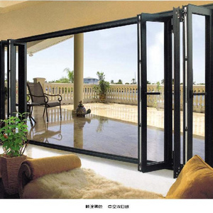 French Style Large Double Glazed Glass Stacker Exterior Balcony Outdoor Horizontal Patio Sliding Doors