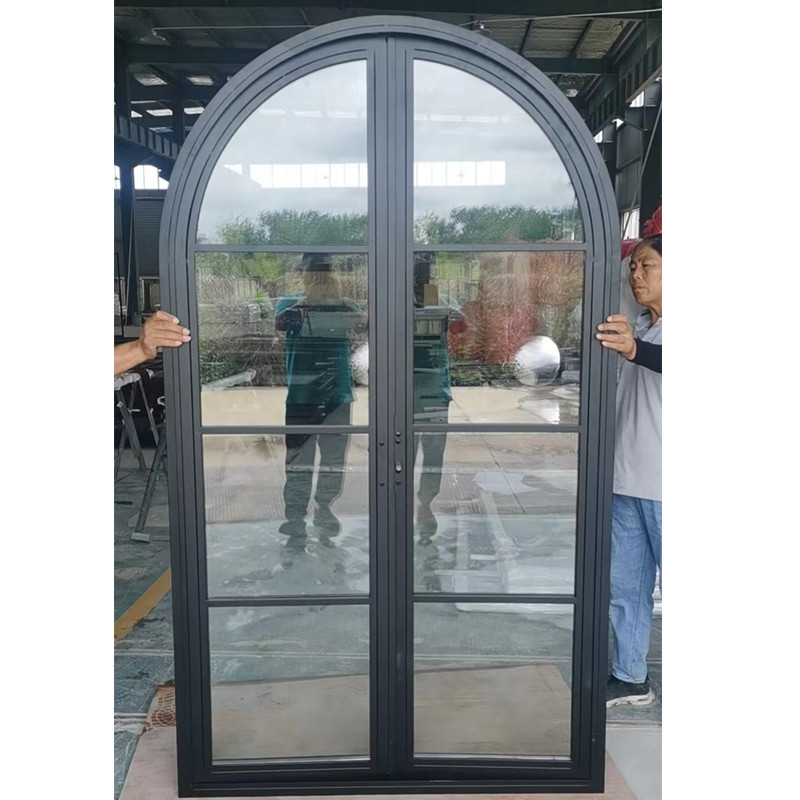 8 pane french door wrought iron glass interior black double entry french door