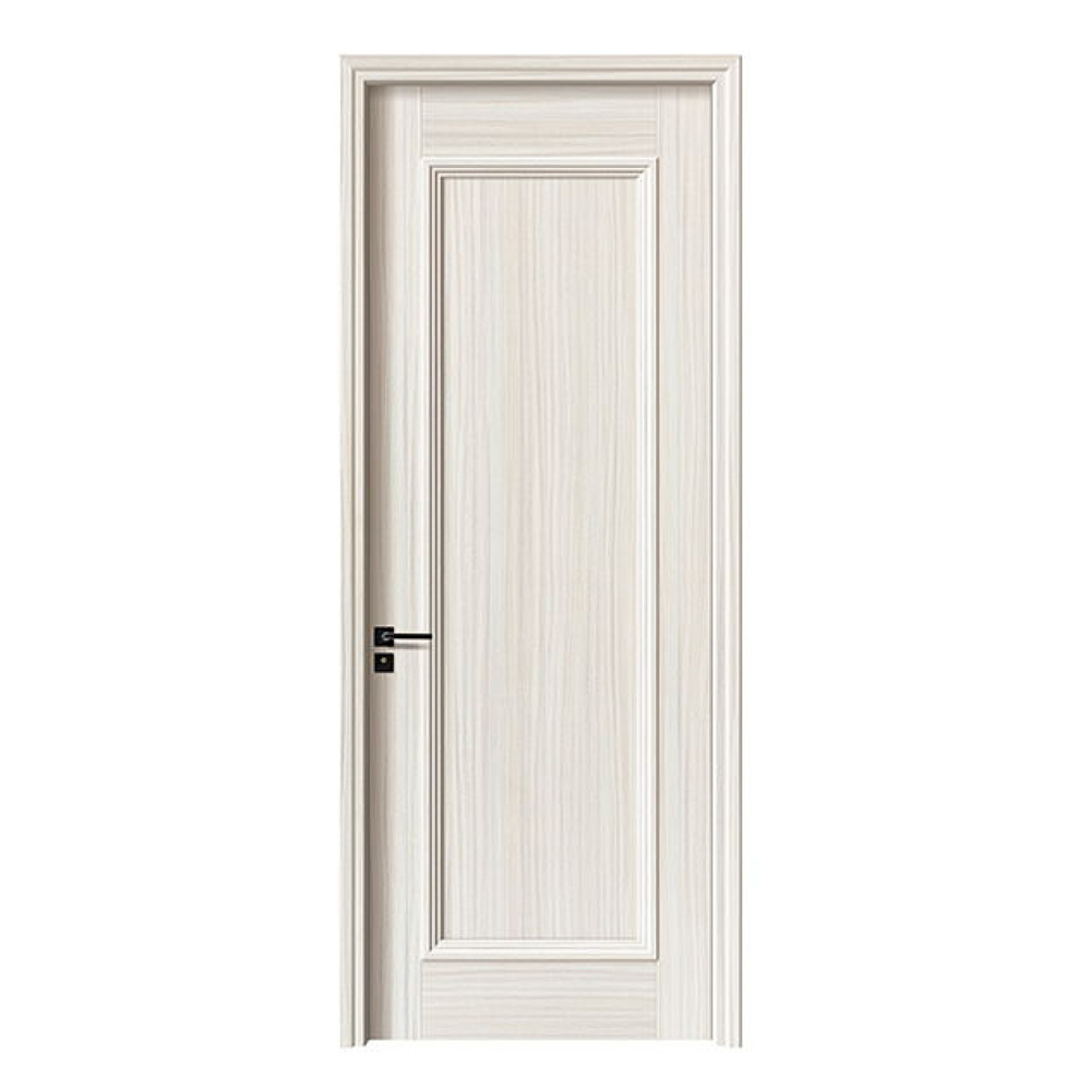 Modern Flush design natural mahogany wood veneer interior bedroom door