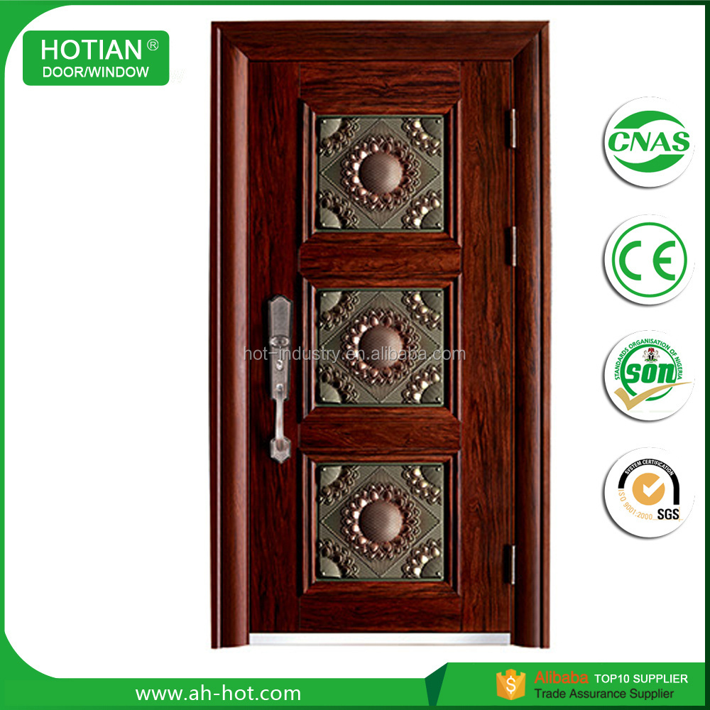 China Suppliers Asian 24 Inches Exterior Safety Door Pictures Front iron safety door design