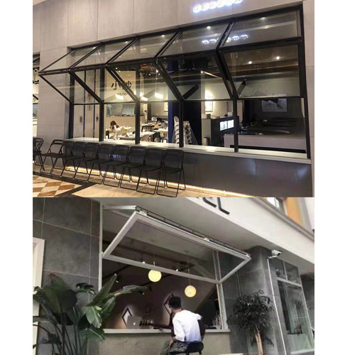 New design vertical folding window and bifold doors for Bar/restaurant